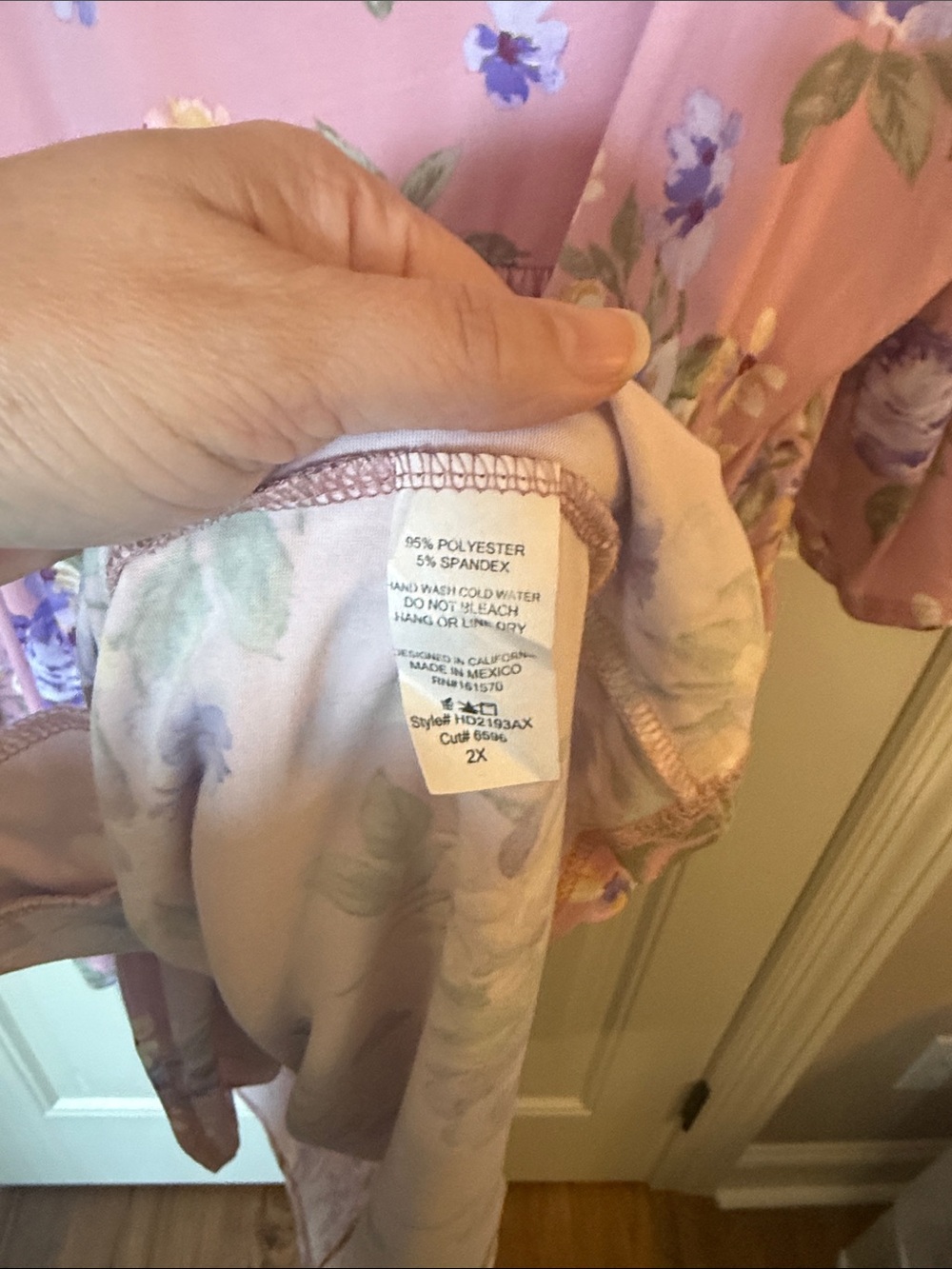 Haptics Mauve Lavender Floral Babydoll Dress - Picture 3 of 7